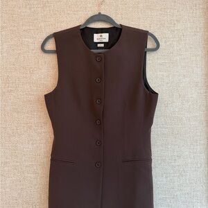 Babaton Aritzia Chocolate Brown Sleeveless Top